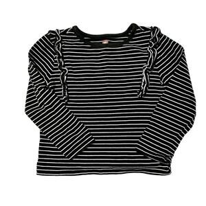 Tea Collection Striped Ruffle Flutter Top Size 4